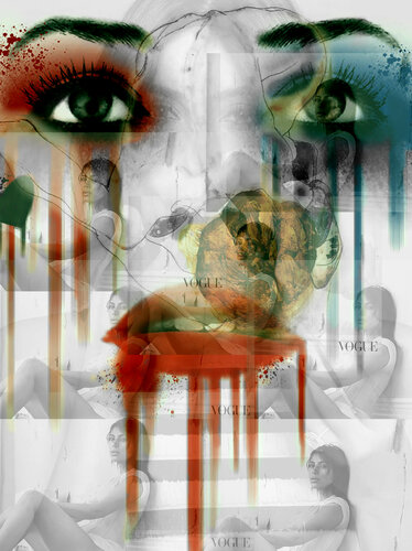 A Portrait of power- what can't be washed: Kim Kardashian van Leni Smoragdova, Digitaal te koop op Singulart