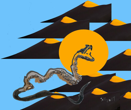 BLACK, CHANEL AND AN ANIMAL van Leni Smoragdova, Digitaal te koop op Singulart