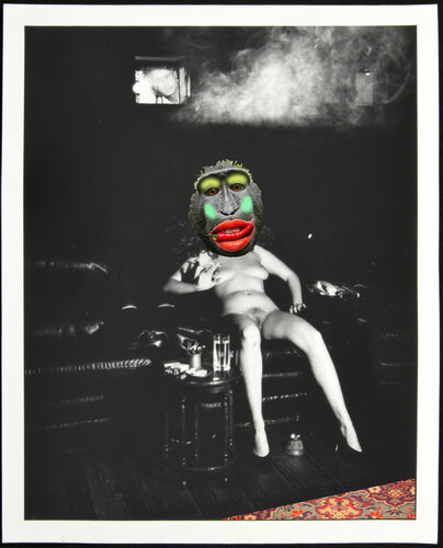 86-8i53p4uo / To be naked to get into Met. Museum? van Leni Smoragdova, Digitaal te koop op Singulart