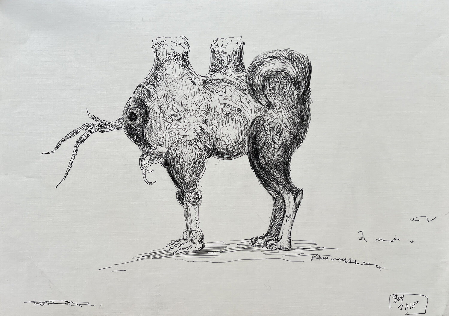 )If7 / The body in pieces finds its unity in the image of the other - {$M} Leni Smoragdova Dessin à vendre