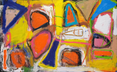 series "happy paintings" 1, 2020. van Jorge Nava, Schilderij te koop op Singulart