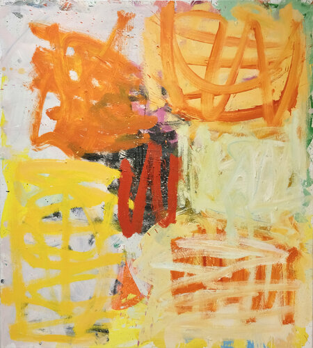 serie "like bees to the honey" 2018 golden light van Jorge Nava, Schilderij te koop op Singulart