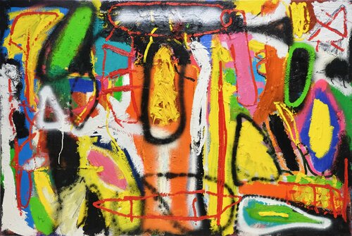 series "happy paintings" 2, 2020. van Jorge Nava, Schilderij te koop op Singulart
