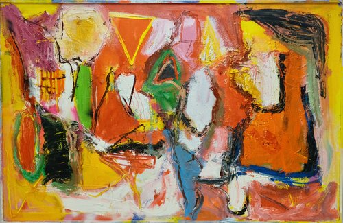 series "happy paintings" 3, 2020. van Jorge Nava, Schilderij te koop op Singulart