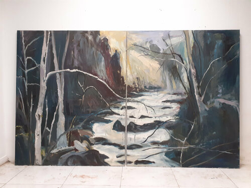 SERIES LANDSCAPES "ALBA RIVER", 2017. par Jorge Nava, Peinture en vente sur Singulart