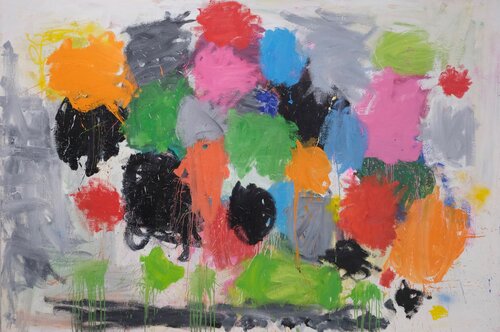 serie "paintings for bees" 1,  2022 van Jorge Nava, Schilderij te koop op Singulart