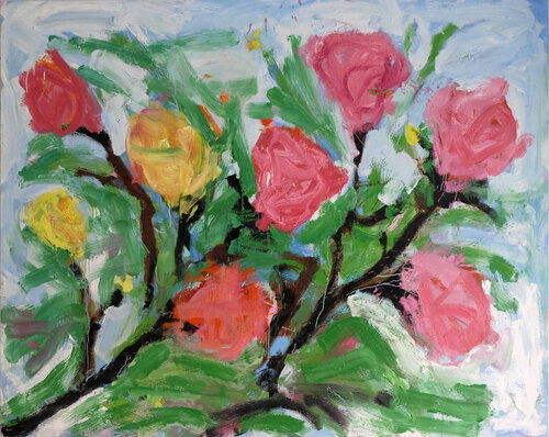 serie "las flores del bien " 10 , 2023 van Jorge Nava, Schilderij te koop op Singulart