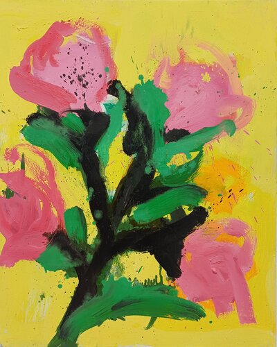 serie "las flores del bien " 3 , 2025 van Jorge Nava, Schilderij te koop op Singulart