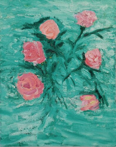 serie "las flores del bien " , 2025 van Jorge Nava, Schilderij te koop op Singulart