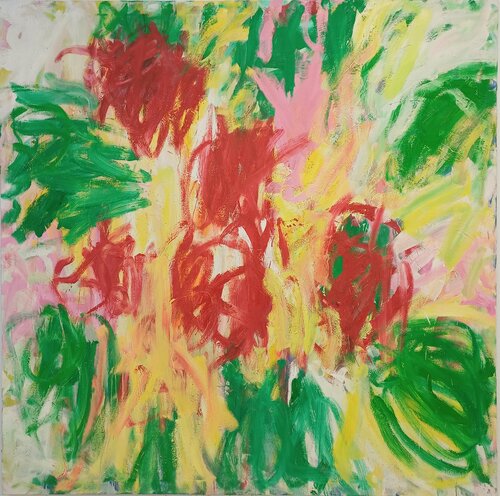 Serie pinturas de primavera "pintura de primavera en el volcán de Islandia" 2024 par Jorge Nava, Peinture en vente sur Singulart