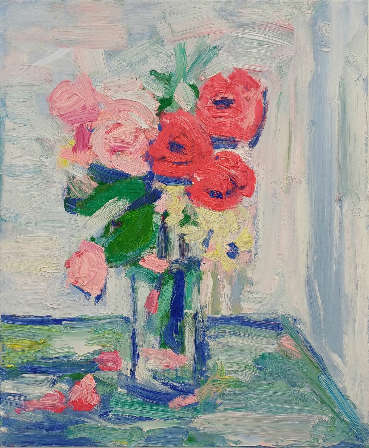 " jarrón con flores" 2025 Jorge Nava