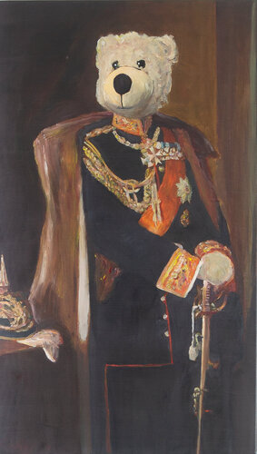Grosse Männer 3: Wilhelm II in Generalsuniform de Andreas Stiller, Pintura a la venta en Singulart