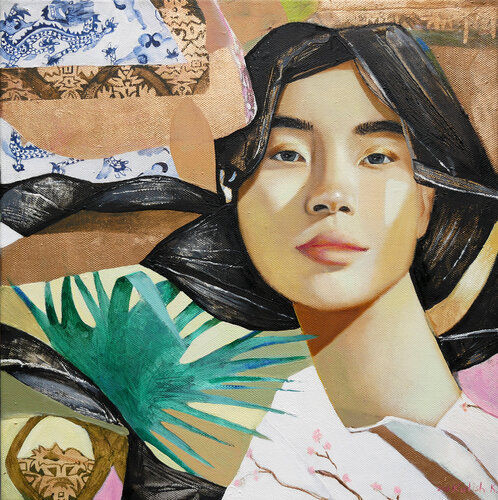 Symbols of Asia von Kate Kulish, Malerei kaufen auf Singulart