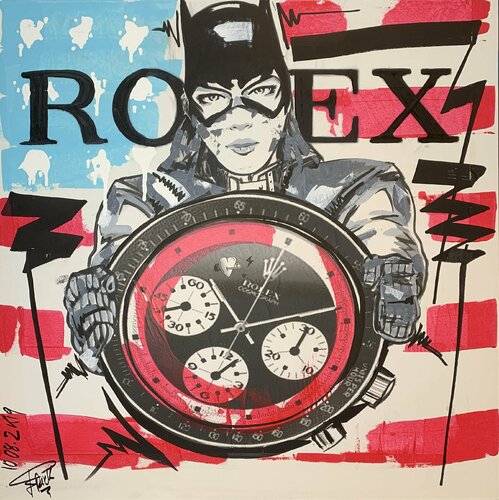 CAT WOMAN ROLEX van Erick Artik, Schilderij te koop op Singulart