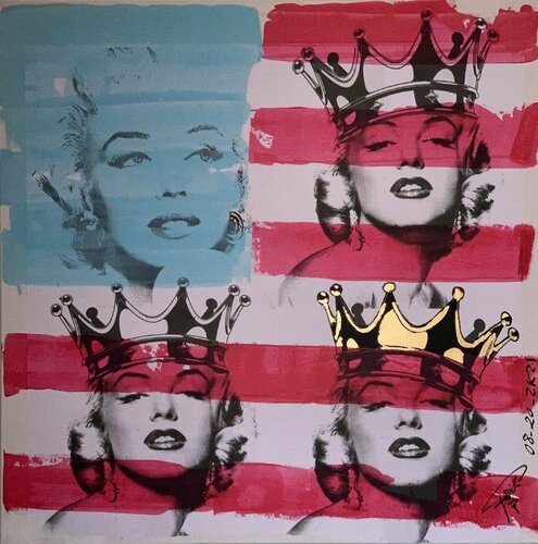 Marilyn Flags van Erick Artik, Schilderij te koop op Singulart