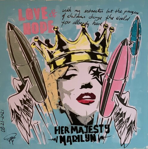 Marilyn Bomb Bubble Gum Collection par Erick Artik, Peinture en vente sur Singulart