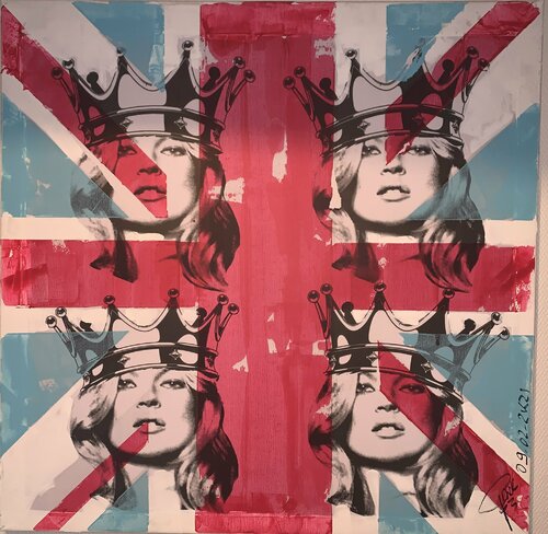 Kate Moss Flags von Erick Artik, Malerei kaufen auf Singulart