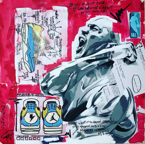 Micheal Jordan 4 von Erick Artik, Malerei kaufen auf Singulart