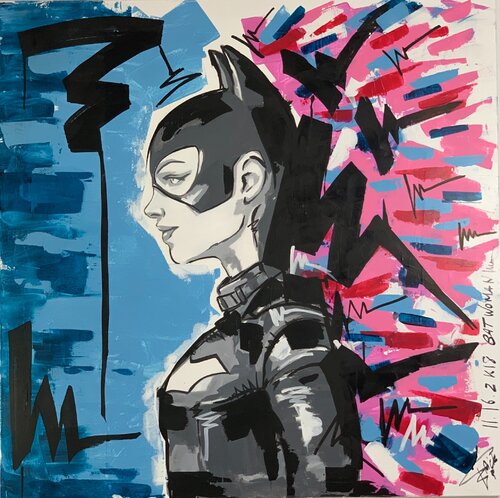 Catwoman hero par Erick Artik, Peinture en vente sur Singulart