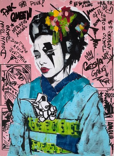 Pray loud, Tehilim 67 van Erick Artik, Schilderij te koop op Singulart