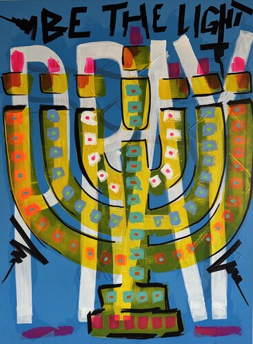 Menorah van Erick Artik, Schilderij te koop op Singulart