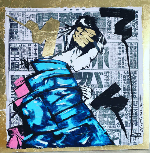 Geisha Gold van Erick Artik, Schilderij te koop op Singulart