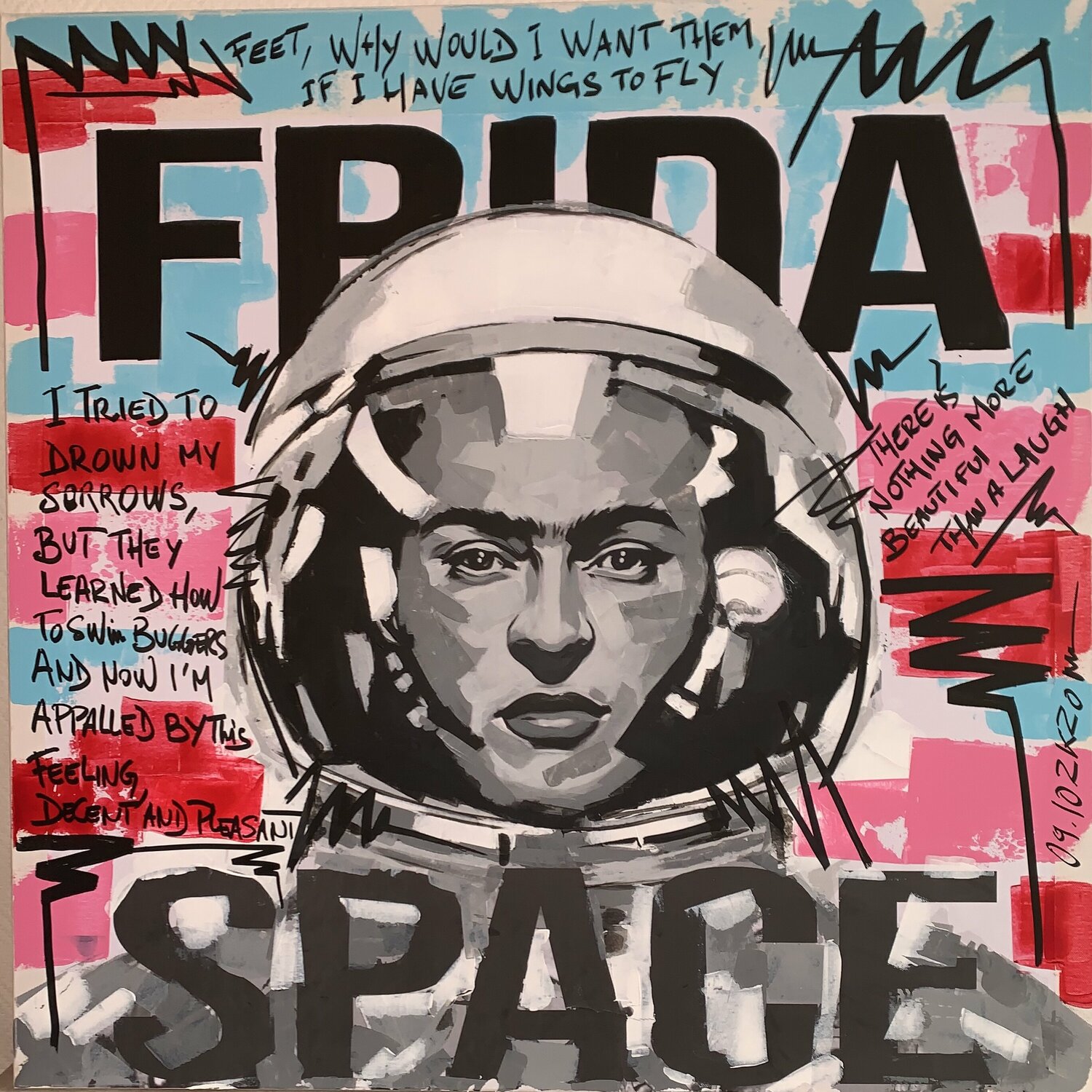 Frida Kahlo in space Erick Artik