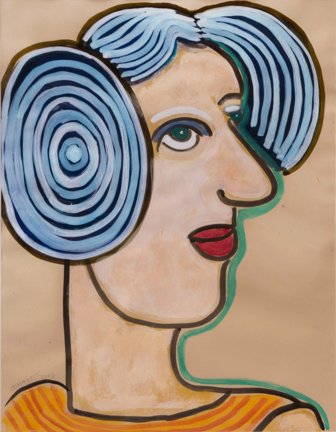 Mujer Galactica / Galactic Woman by Alejandro Arango (2017) : Work on