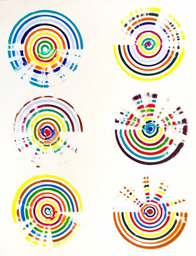 Disques No 33 di Eleni Pratsi, Pittura in vendita su Singulart