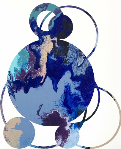 Composition No 202 van Eleni Pratsi, Schilderij te koop op Singulart