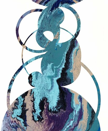 Composition No 201 van Eleni Pratsi, Schilderij te koop op Singulart