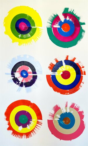 Disques No 39 van Eleni Pratsi, Schilderij te koop op Singulart