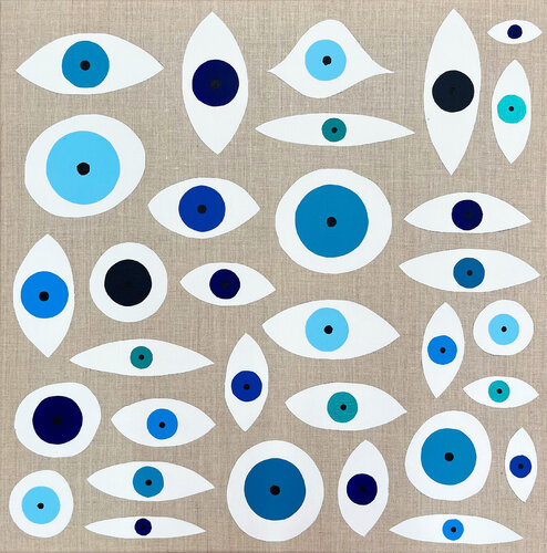 Eye Matters No 65 van Eleni Pratsi, Schilderij te koop op Singulart