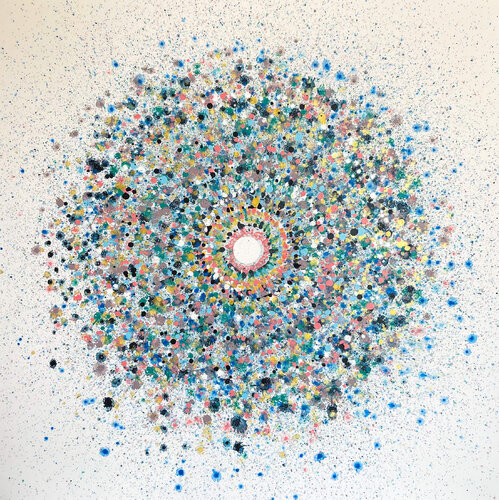Explosion No 111 van Eleni Pratsi, Schilderij te koop op Singulart