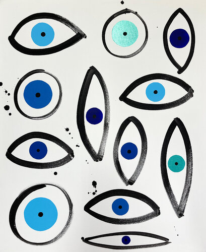 Eye Matters No 77 van Eleni Pratsi, Schilderij te koop op Singulart