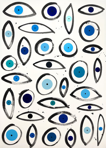 Eye Matters No 78 van Eleni Pratsi, Schilderij te koop op Singulart
