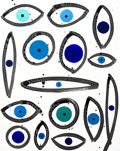 Eye Matters No 84 van Eleni Pratsi, Schilderij te koop op Singulart