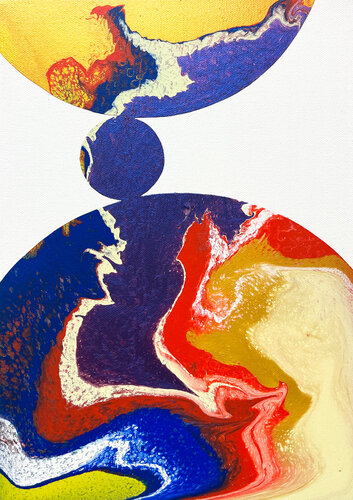 Composition No 319 van Eleni Pratsi, Schilderij te koop op Singulart