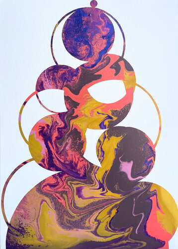 Composition No 323 van Eleni Pratsi, Schilderij te koop op Singulart