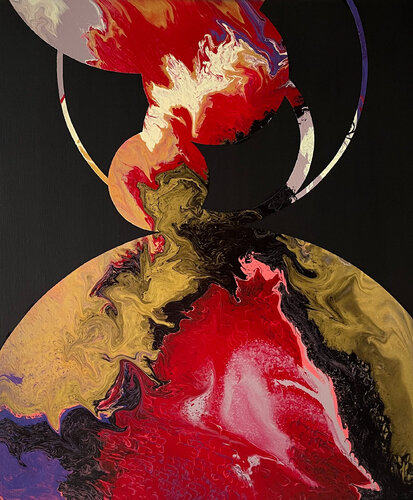 Composition No 333 van Eleni Pratsi, Schilderij te koop op Singulart