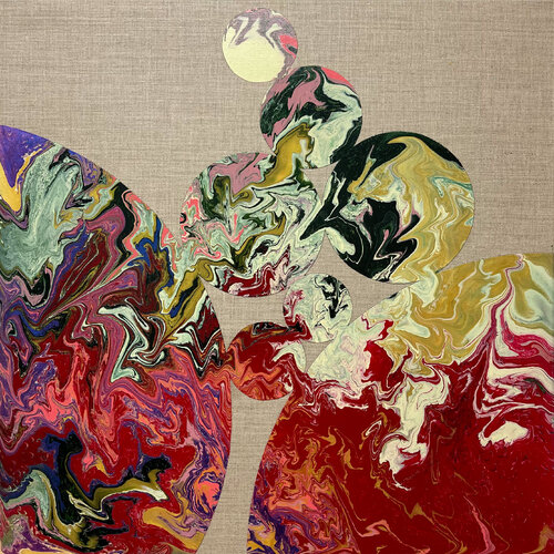 Composition No 335 van Eleni Pratsi, Schilderij te koop op Singulart