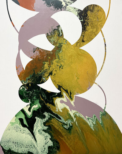 Composition No 330 di Eleni Pratsi, Pittura in vendita su Singulart