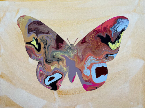 Butterflies No 4 di Eleni Pratsi, Pittura in vendita su Singulart