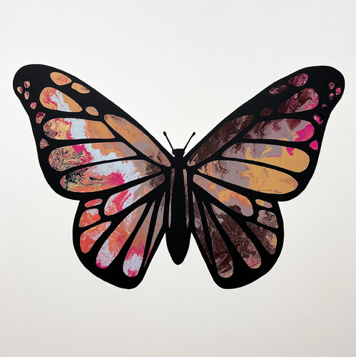 Butterflies No 5 van Eleni Pratsi, Schilderij te koop op Singulart
