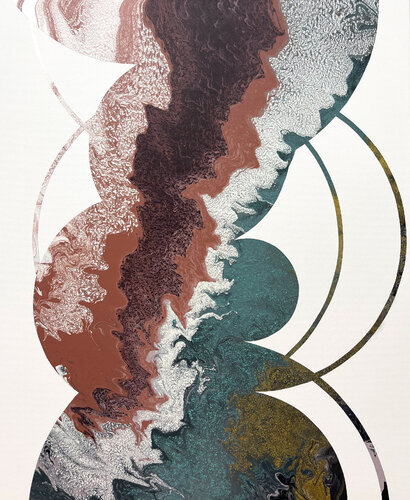 Composition No 379 di Eleni Pratsi, Pittura in vendita su Singulart