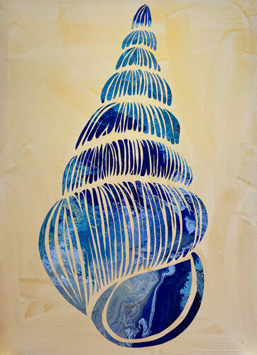 Composition No 381 (the sea collection) di Eleni Pratsi, Pittura in vendita su Singulart