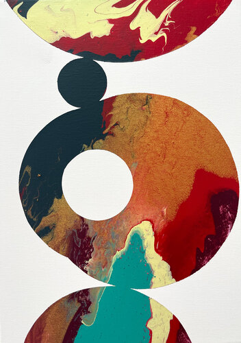 Composition No 393 di Eleni Pratsi, Pittura in vendita su Singulart