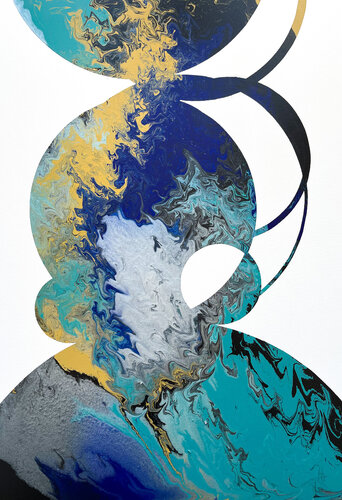 Composition No 402 von Eleni Pratsi, Malerei kaufen auf Singulart