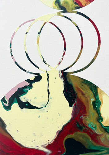 Composition No 407 van Eleni Pratsi, Schilderij te koop op Singulart