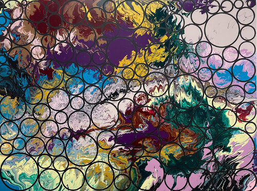 Composition No 439 di Eleni Pratsi, Pittura in vendita su Singulart